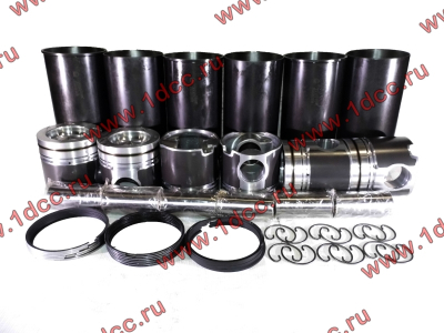 Поршневая группа WD615.47 371л.с. (6 гильз, 6 поршней (0011), 6 пальцев,комплект колец) H2 BOWEI HOWO (ХОВО)  фото 1 Тобольск