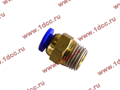 Фитинг (бронза, прямой, П конус 10) d-6 HOWO (ХОВО)  фото 1 Тобольск