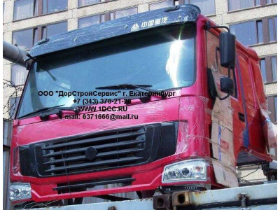 Кабина H3 красная со спальником HOWO (ХОВО)  фото 1 Тобольск