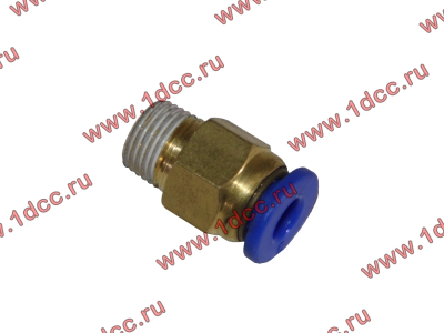 Фитинг (бронза, прямой, П конус 10) d-5 HOWO (ХОВО)  фото 1 Тобольск