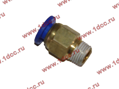 Фитинг (бронза, прямой, П конус 14) d-6 HOWO (ХОВО)  фото 1 Тобольск