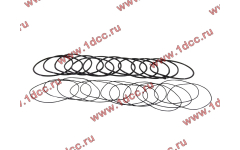 Кольцо уплотнительное гильзы цилиндра (комплект 12 тонких и 12 толстых) двигатель TD226B6G фото Тобольск