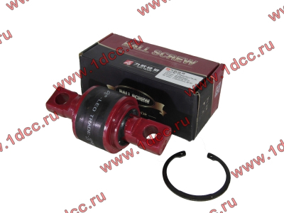 Сайлентблок реактивной штанги 85х57х152 со стопорным кольцом H (AZ9631523177-JX) КАЧЕСТВО HOWO (ХОВО) LEO700012A фото 1 Тобольск